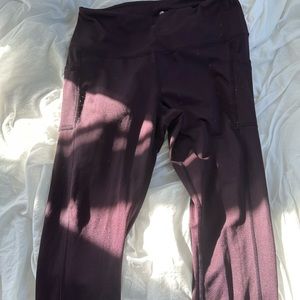 PURPLE 90 DEGREE DOUBLE LINED LEGGINGS